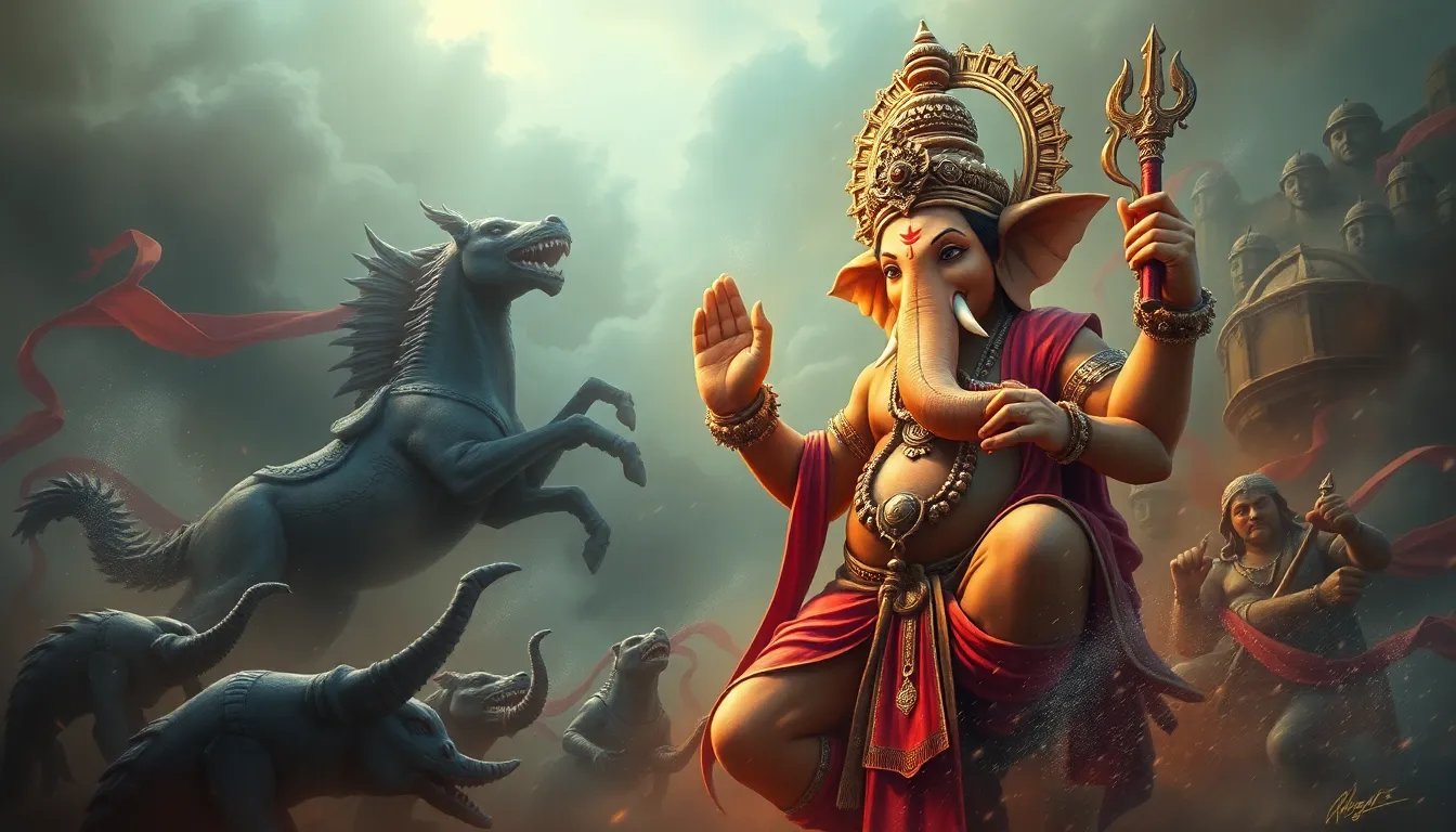 The Legend of Ganesh and the Great Battle: A Tale of Valor - Hindu ...